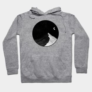 Moonlit mountain Hoodie